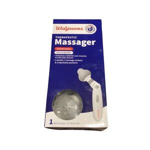 Walgreens Therapeutic Massager Rechargeable‎ 3 Speeds 5 Positions 266269 NEW